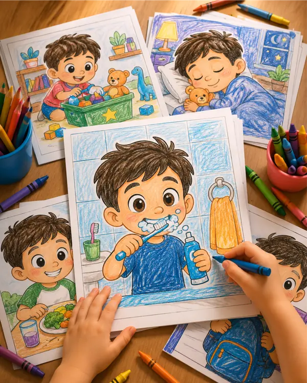 Módulo 3: dibujos para colorear de los personajes